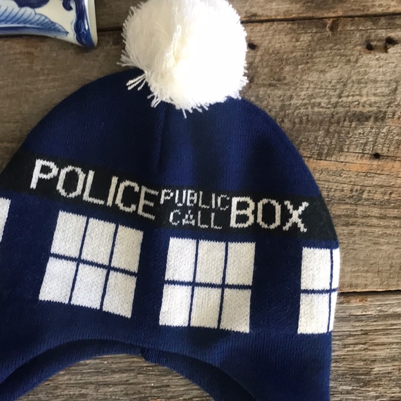 BBC Dr. Who Other - Dr. Who Tardis Ear Flap Beanie